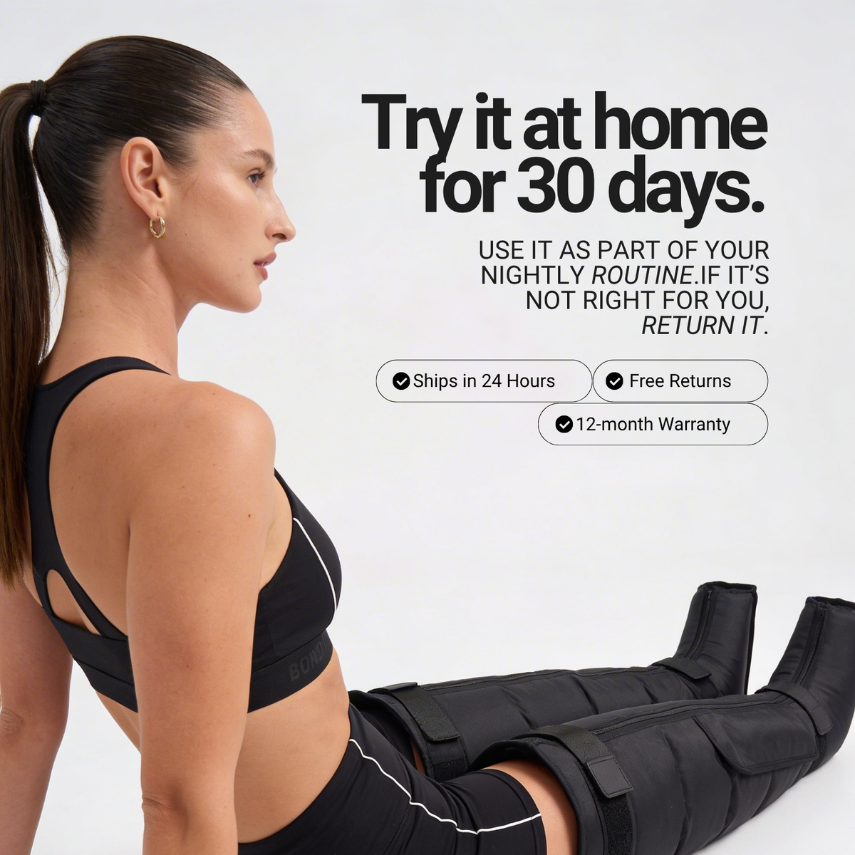 Compression Recovery Boots | Wireless Leg Massager | 12 Mode