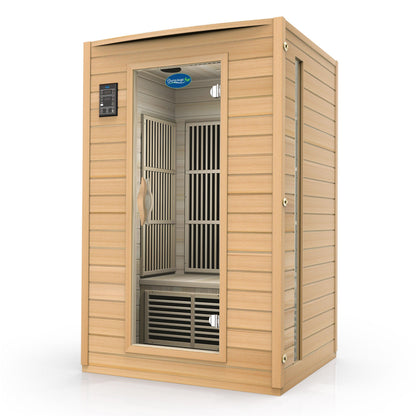 2-Person Indoor Far Infrared Sauna - Canadian Hemlock with Bluetooth Audio