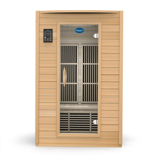 2-Person Indoor Far Infrared Sauna - Canadian Hemlock with Bluetooth Audio