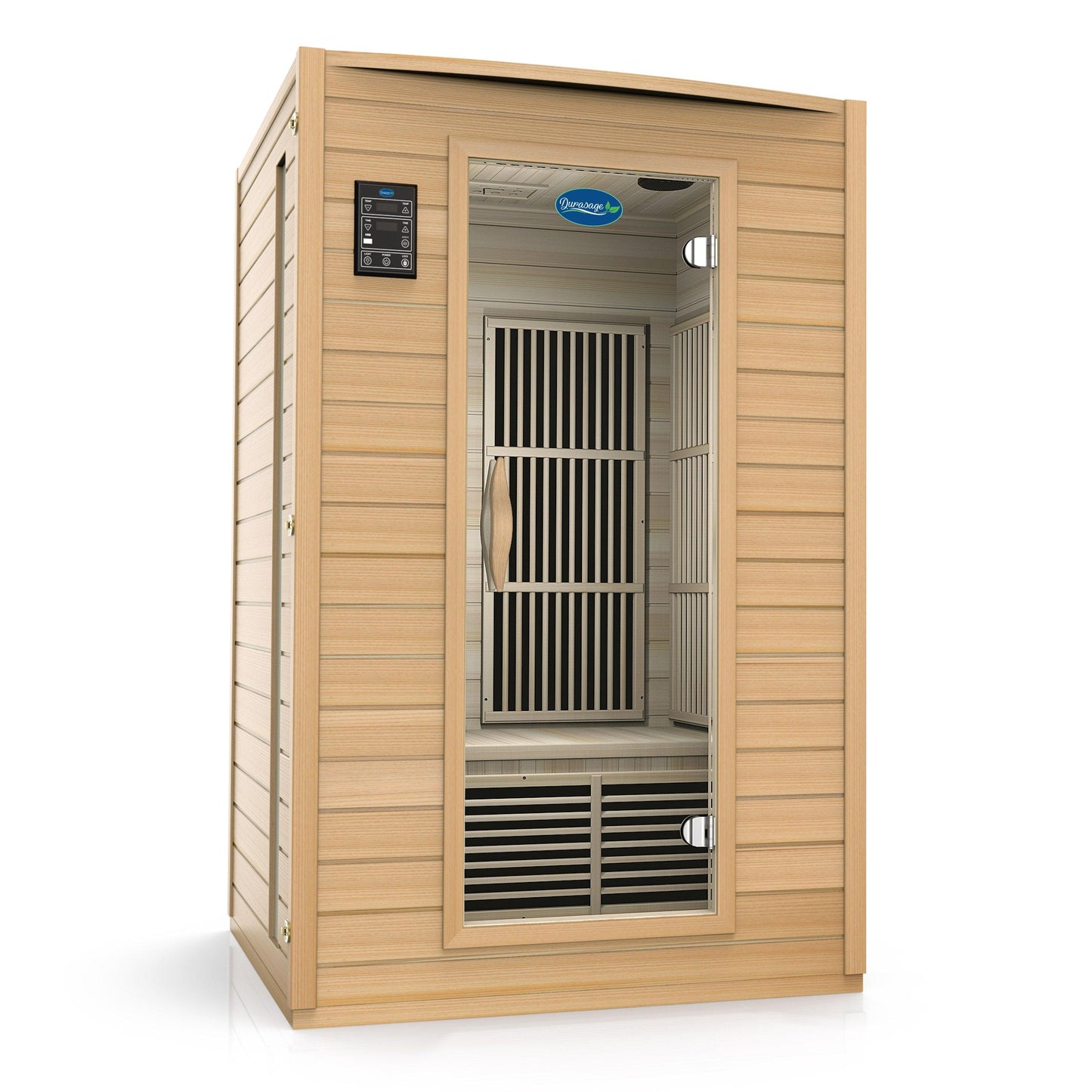 2-Person Indoor Far Infrared Sauna - Canadian Hemlock with Bluetooth Audio