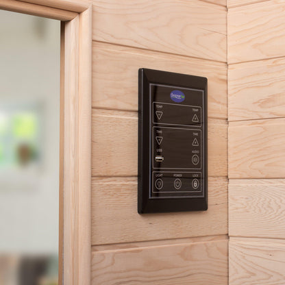 2-Person Indoor Far Infrared Sauna - Canadian Hemlock with Bluetooth Audio