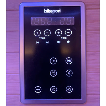 Blisspod Helsinki 2-Person Full Spectrum Infrared Sauna with Red Light Therapy