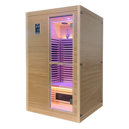 Blisspod Helsinki 2-Person Full Spectrum Infrared Sauna with Red Light Therapy