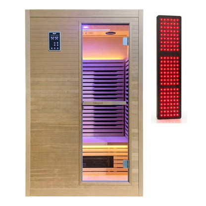 Blisspod Helsinki 2-Person Full Spectrum Infrared Sauna with Red Light Therapy