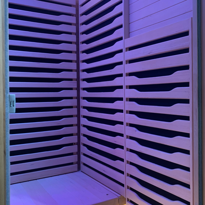 Blisspod Helsinki 2-Person Full Spectrum Infrared Sauna with Red Light Therapy