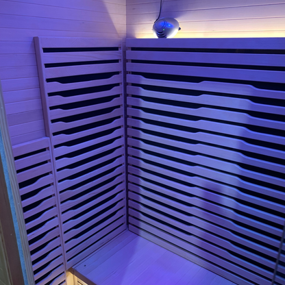 Blisspod Helsinki 2-Person Full Spectrum Infrared Sauna with Red Light Therapy