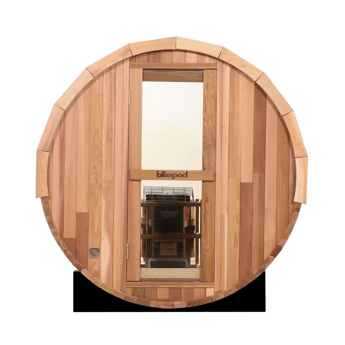 Blisspod Prague Outdoor Barrel Sauna, Canadian Red Cedar (4-6 Person)
