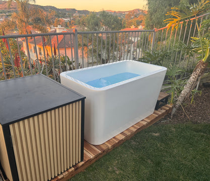 RevX X Tub, Acrylic Cold Plunge Tub with 1.5 HP Chiller
