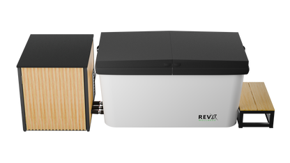 RevX X Tub, Acrylic Cold Plunge Tub with 1.5 HP Chiller
