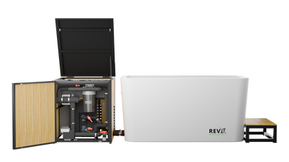 RevX X Tub, Acrylic Cold Plunge Tub with 1.5 HP Chiller