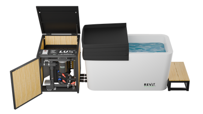 RevX X Tub, Acrylic Cold Plunge Tub with 1.5 HP Chiller